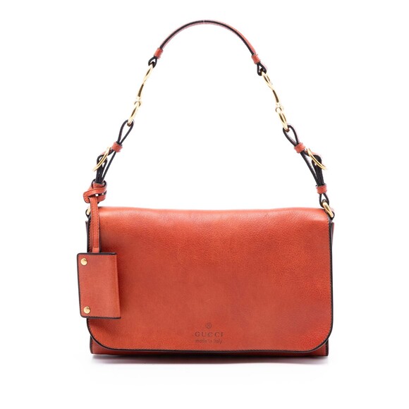 Pre-Loved Gucci Leather Harness Shoulder Bag